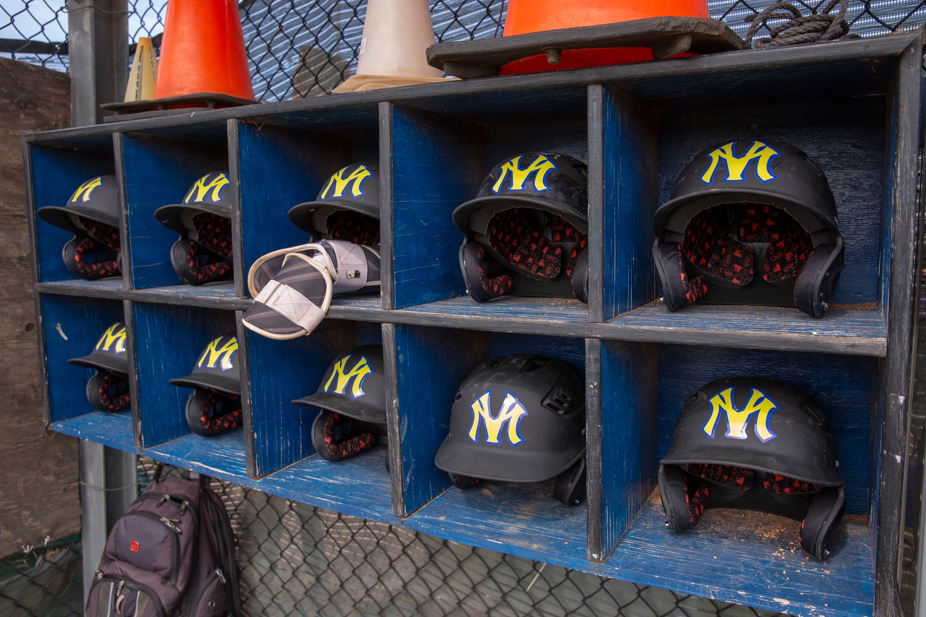 picture of baseball helmets