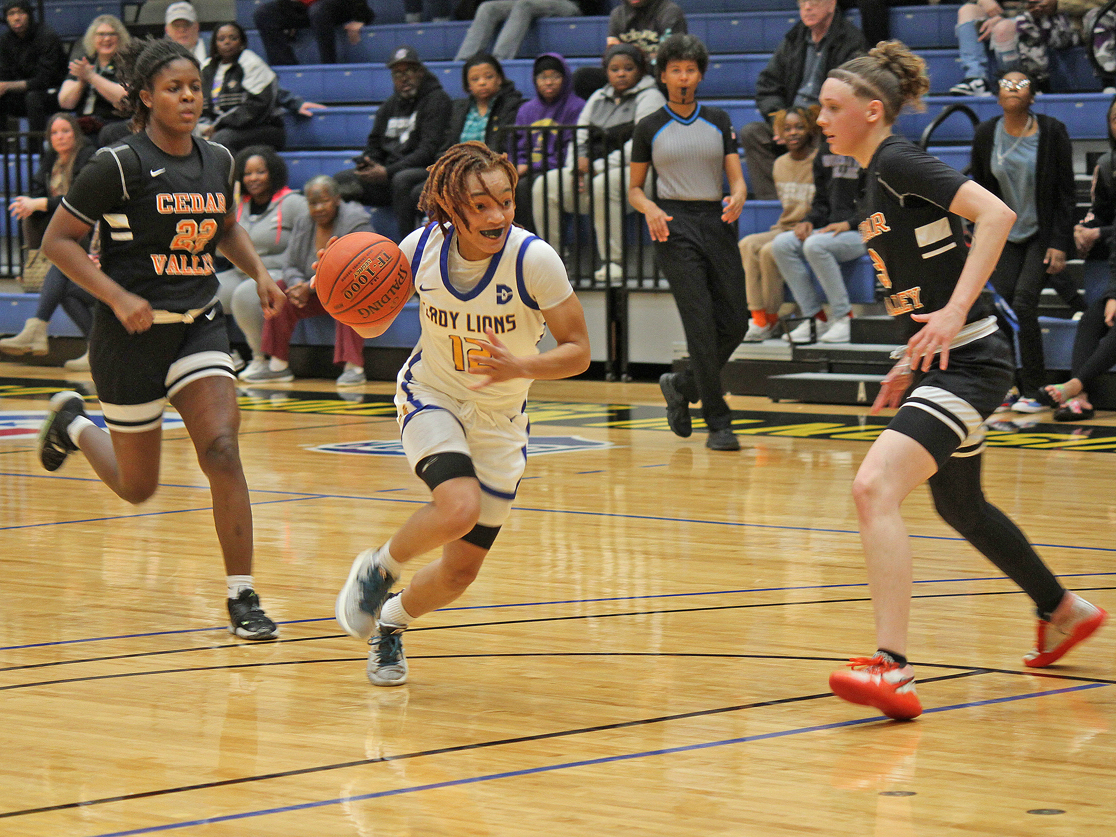 Dallas College Mountain View's Devon Sherrod was named the Dallas Athletic Conference Women's Basketball Player of the Week for the third time this season. 